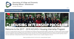 Desktop Screenshot of internship.acuho-i.org