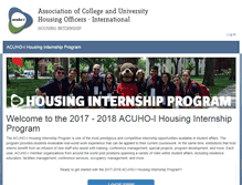 Tablet Screenshot of internship.acuho-i.org